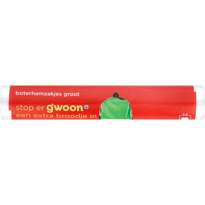 Boterhamzak G'woon 80 stuks