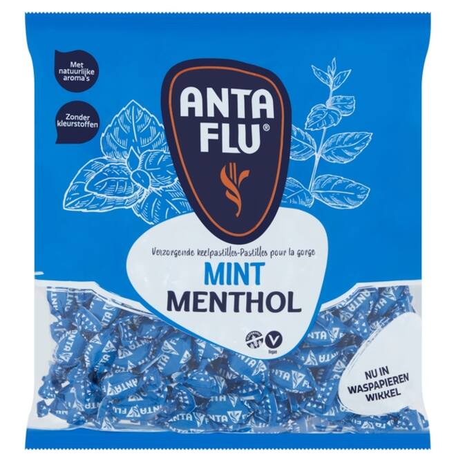 Keelpastilles Anta Flu mint zak 1 kilogram