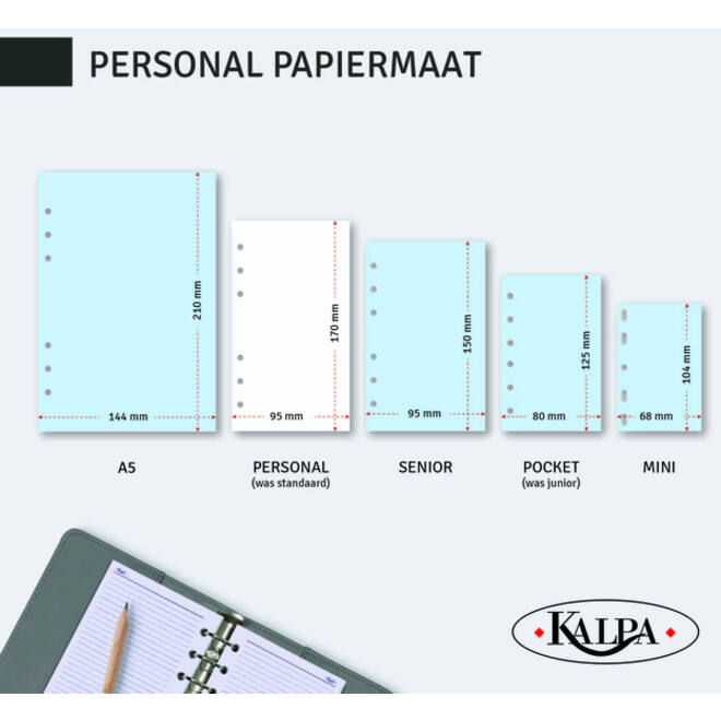 Agendavulling 2026 Kalpa Personal 7dagen/2pagina's