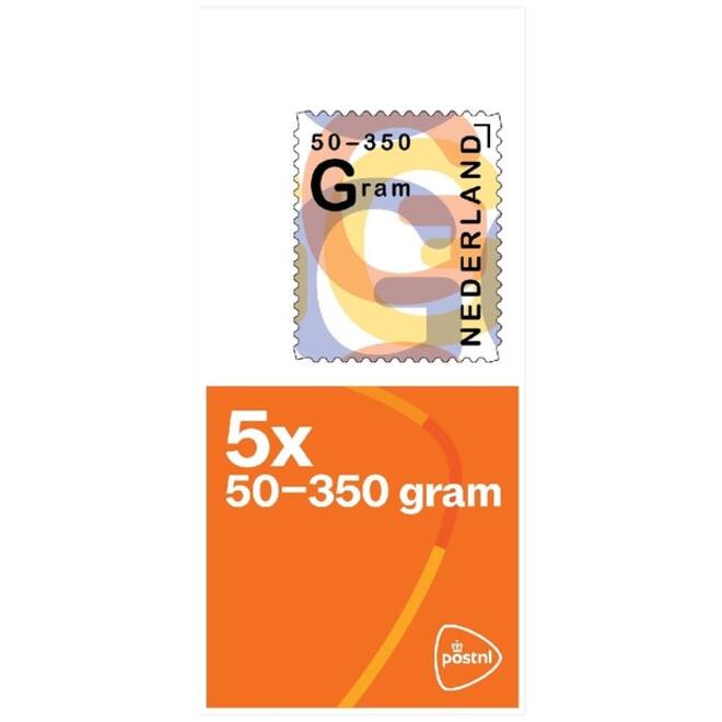 Postzegel Nederland 50-350 gram 5 per vel