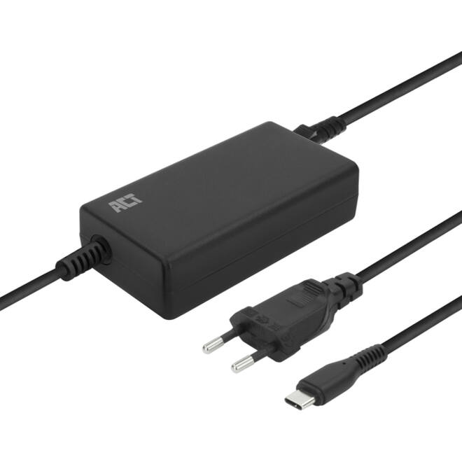 Laptop Oplader ACT USB-C Power Delivery 65W 3mtr