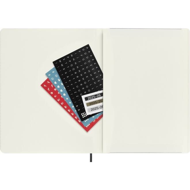 Agenda 2025/2026 Moleskine 18M Planner Weekly 7dagen/1pagina XL sc black