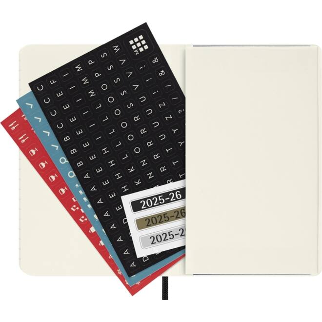 Agenda 2025/2026 Moleskine 18M Planner Weekly 7dagen/1pagina pocket sc black