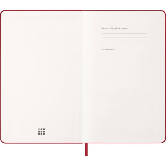 Agenda 2026 Moleskine 12M Planner Weekly 7dagen/1pagina large hc scarlet red
