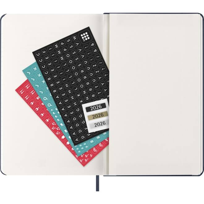 Agenda 2026 Moleskine 12M Planner Weekly 7dagen/1pagina large hc sapphire blue
