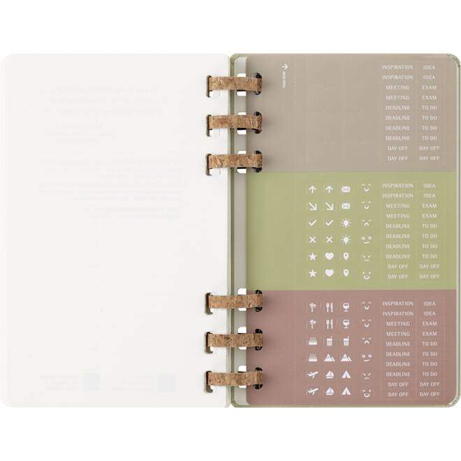 Agenda 2025/2026 Moleskine 12M Academic Weekly 7d/1p Myrtle large kiwi
