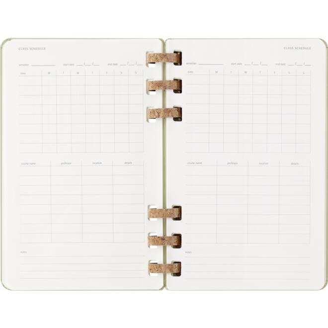 Agenda 2025/2026 Moleskine 12M Academic Weekly 7d/1p Myrtle large kiwi