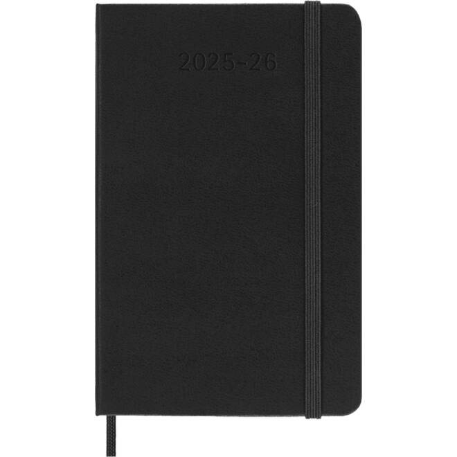 Agenda 2025/2026 Moleskine 18M Planner Weekly 7dagen/1pagina pocket hc black