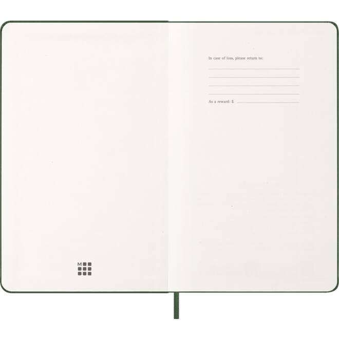Agenda 2026 Moleskine 12M Planner Weekly 7dagen/1pagina large hc myrtle green