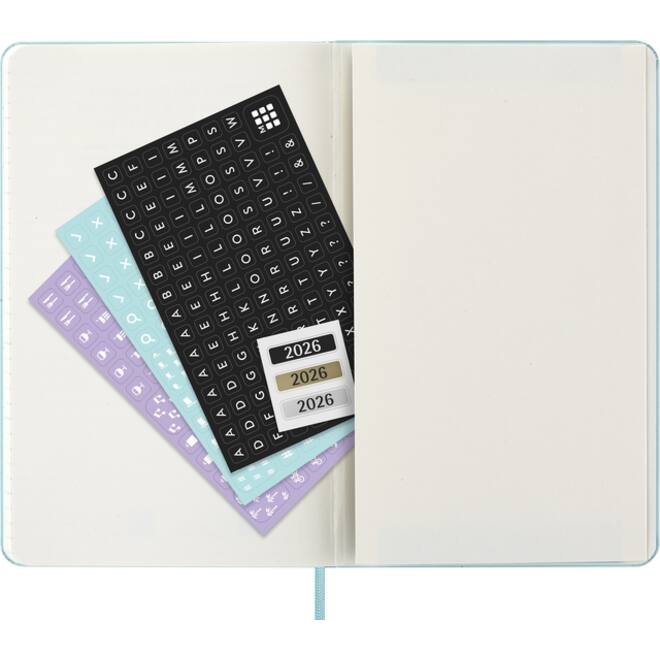Agenda 2026 Moleskine 12M Planner Weekly 7dagen/1pagina large hc aquamarine