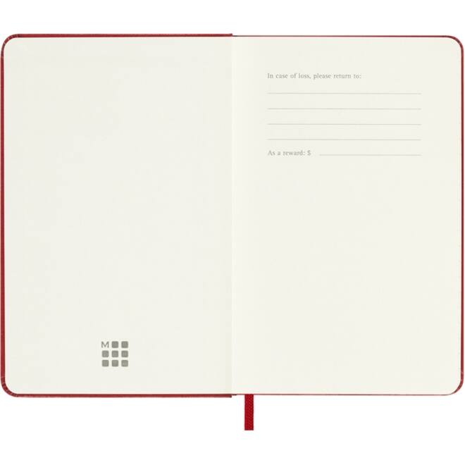 Agenda 2026 Moleskine 12M Planner Weekly 7dagen/1pagina pocket hc scarlet red