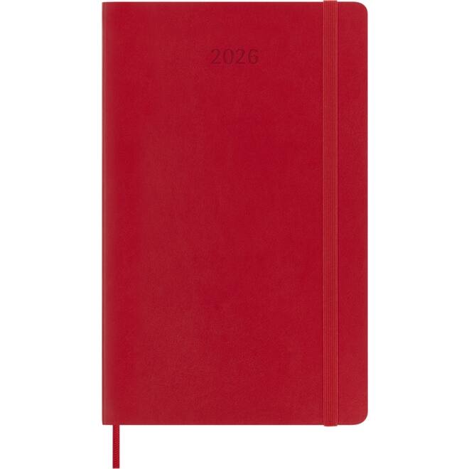 Agenda 2026 Moleskine 12M Planner Weekly 7dagen/1pagina large sc scarlet red