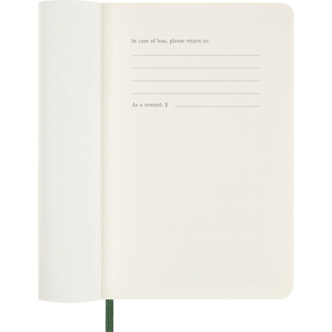 Agenda 2026 Moleskine 12M Planner Weekly 7dagen/1pagina pocket sc myrtle green