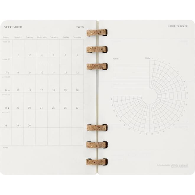 Agenda 2025/2026 Moleskine 12M Academic Weekly 7dagen/1pagina Myrtle large sc black