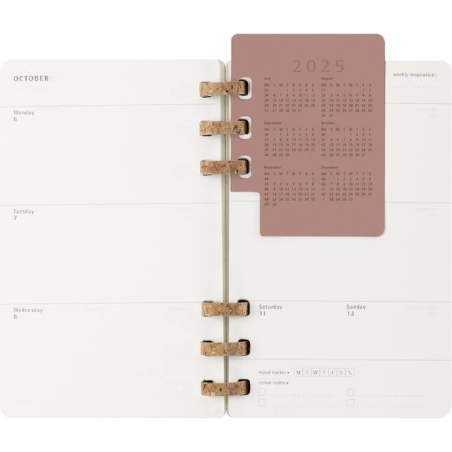 Agenda 2025/2026 Moleskine 12M Academic Weekly 7dagen/1pagina Myrtle large sc black