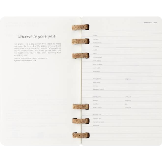 Agenda 2025/2026 Moleskine 12M Academic Weekly 7dagen/1pagina Myrtle large sc black