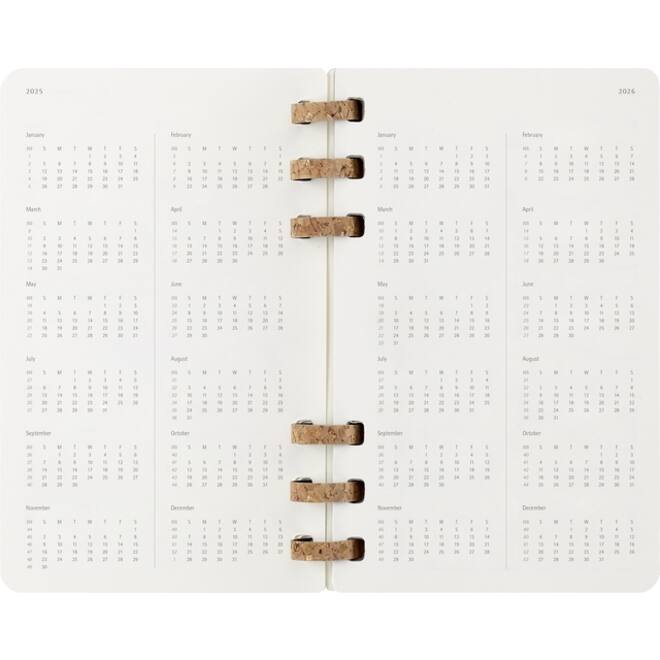 Agenda 2025/2026 Moleskine 12M Academic Weekly 7dagen/1pagina Myrtle large sc black