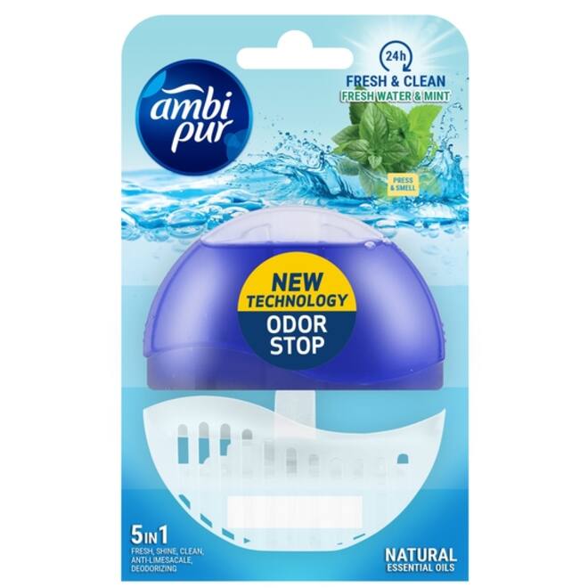 Toiletblok Starterkit Ambi Pur Fresh Water & Mint 55ml