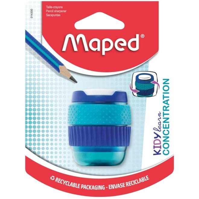 Puntenslijper Maped Kidy Learn Concentration 1-gaats blauw