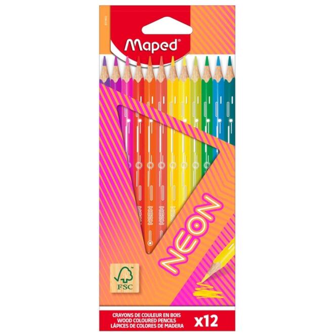 Kleurpotlood Maped Neon set à 12 kleuren