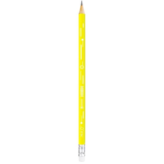 Grafietpotlood Maped Neon met gum pot à 72 stuks assorti