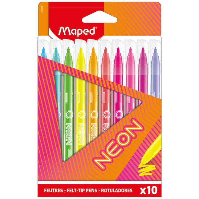 Viltstift Maped Neon set à 10 kleuren