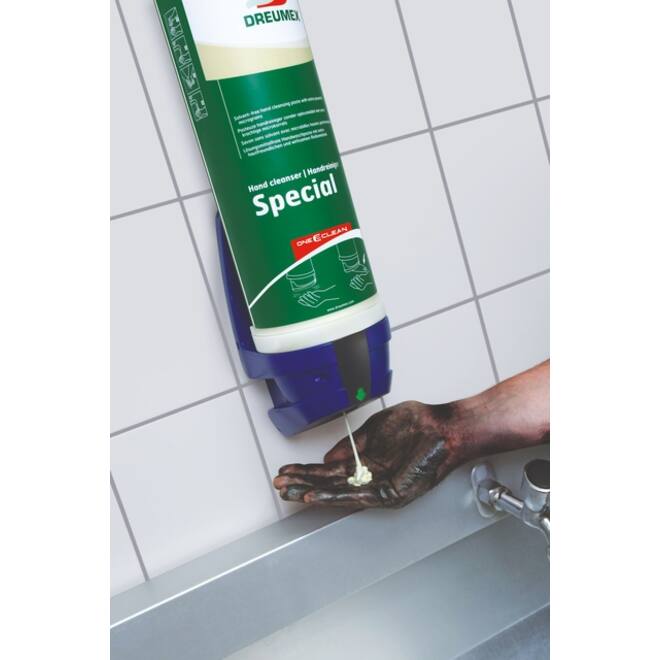 Handreinigerdispenser Dreumex One2clean sensor blauw
