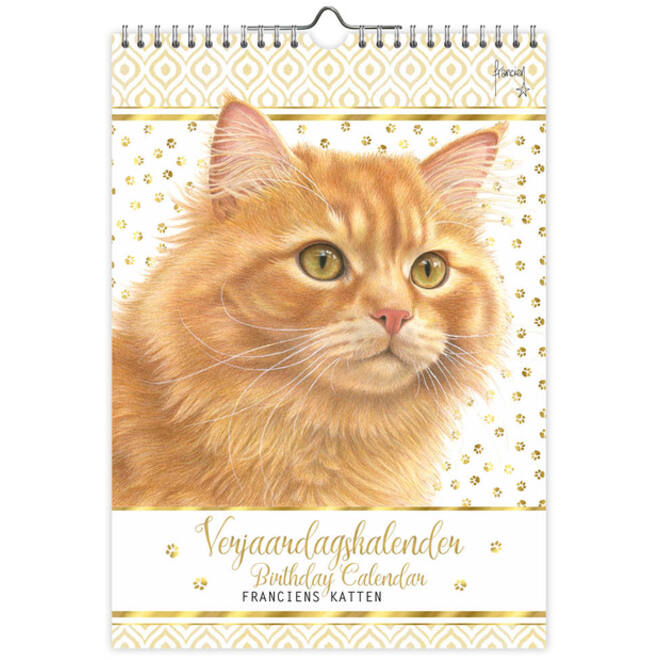 Verjaardagskalender Franciens Katten "Jeroen" A4