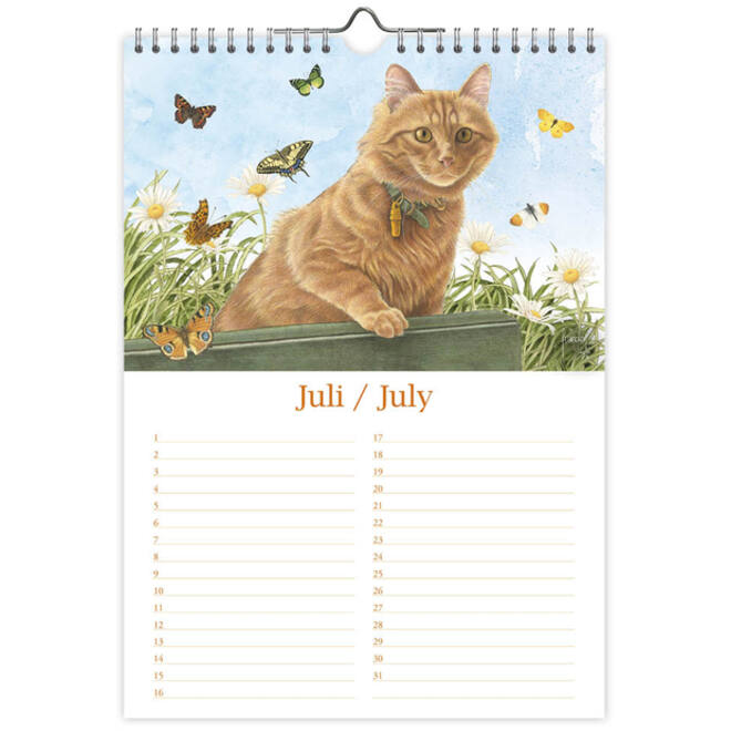 Verjaardagskalender Franciens Katten "Jeroen" A4