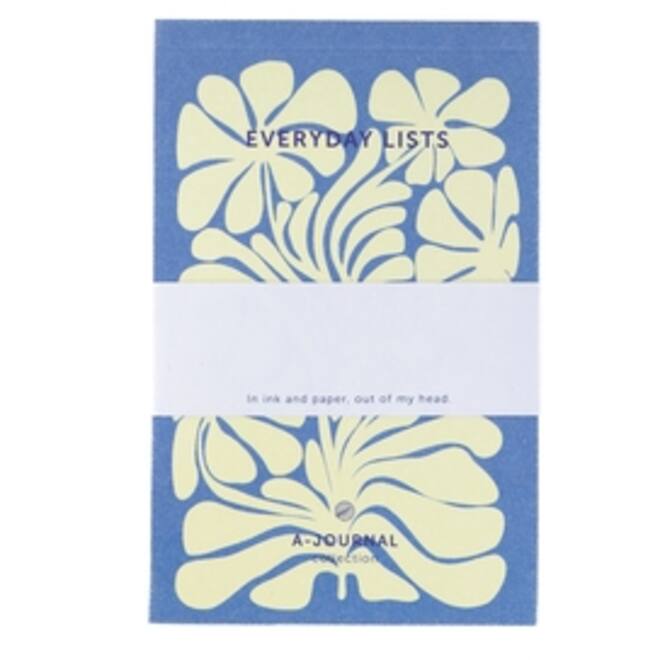 Notitieblok A6 blauw A Journal lijn