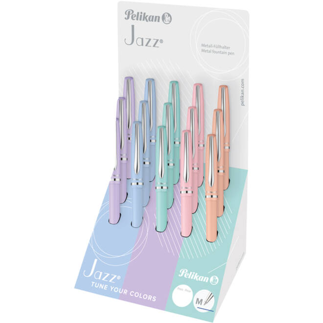 Balpen Pelikan Jazz Pastel K36CD medium assorti