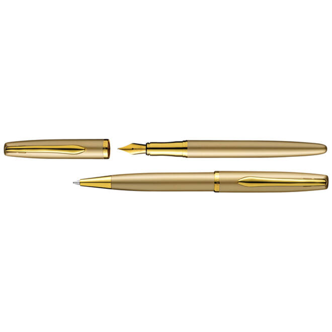 Schrijfset Pelikan Jazz Noble Elegance K36+P36 medium gold