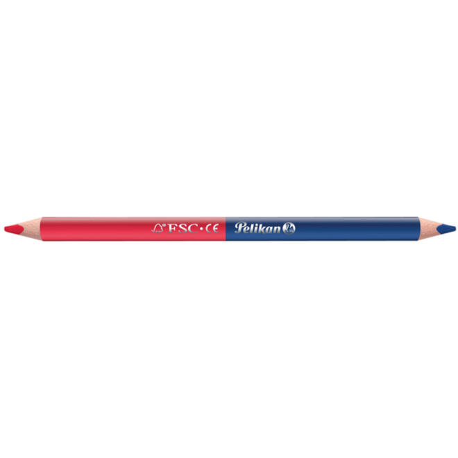 Potlood Pelikan 3mm rood/blauw 2 stuks
