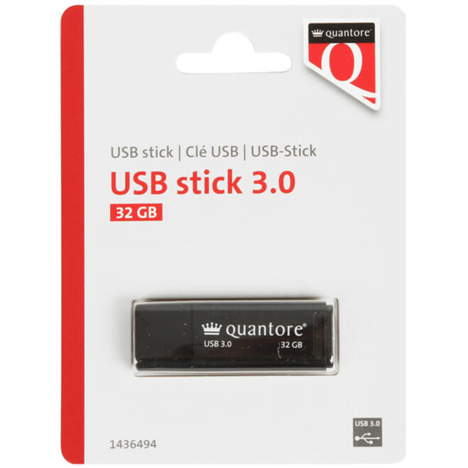 USB-stick Quantore 32GB 3.0 zwart