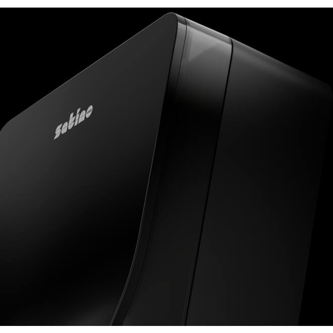 Toiletpapierdispenser Satino MT1 Hyginity duo zwart 333427