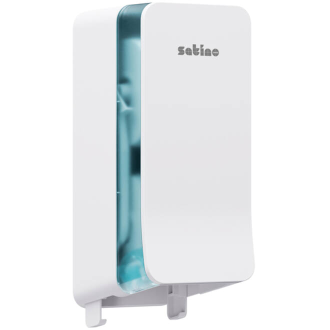 Toiletpapierdispenser Satino JT3 Hyginity systeemrol duo wit 333422