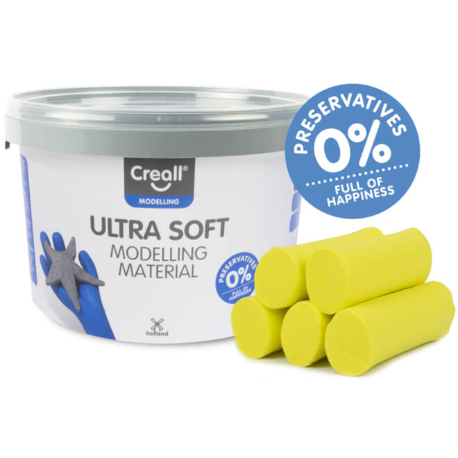 Klei Creall Play-it Ultra Soft helder geel 1100 gram
