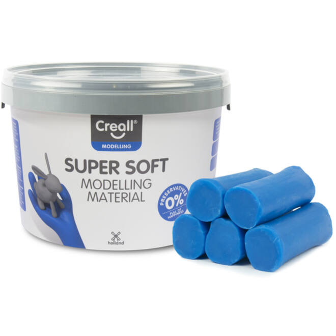 Klei Creall supersoft blauw 1750gram