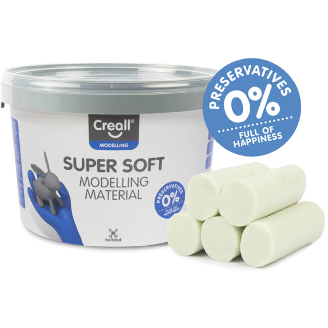 Klei Creall supersoft wit 1750gram