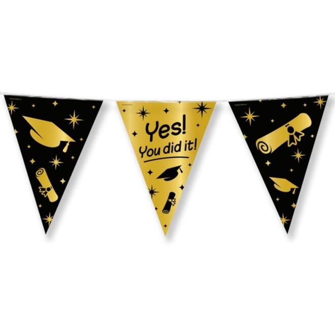 Classy Party flags foil You did it