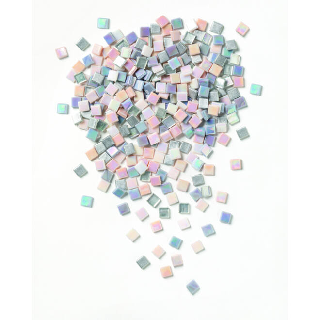 Mozaieksteentjes Folia 10x10mm glas iriserend