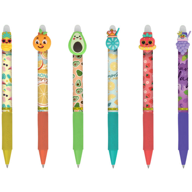 Gelschrijver Online Magixx Fun Fruits 0.7mm assorti