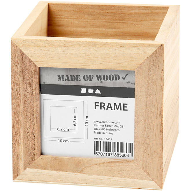 Pennenbakje Creativ Company 10x10x10cm hout