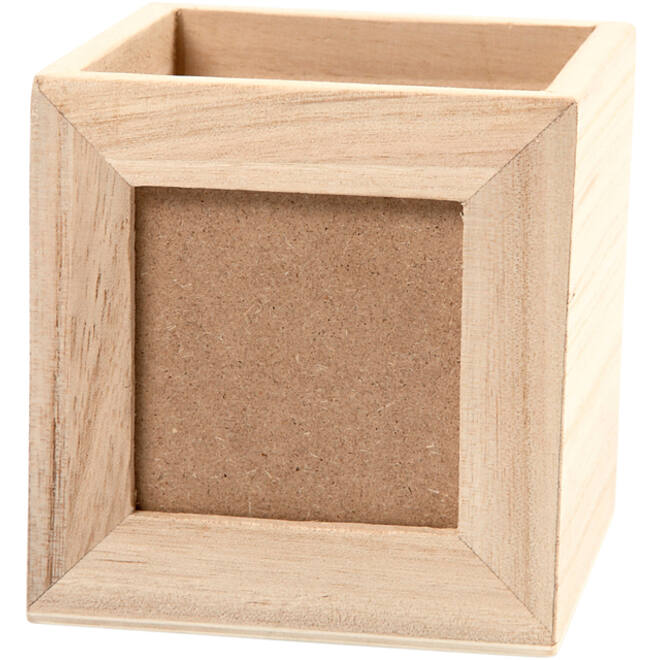 Pennenbakje Creativ Company 10x10x10cm hout