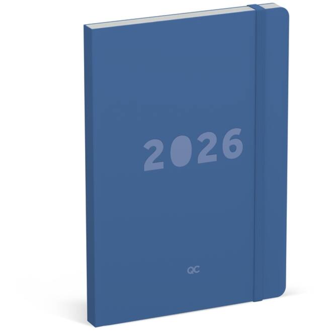 Agenda 2026 Lannoo bureau A5 QC Colour 7dagen/2pagina's blauw