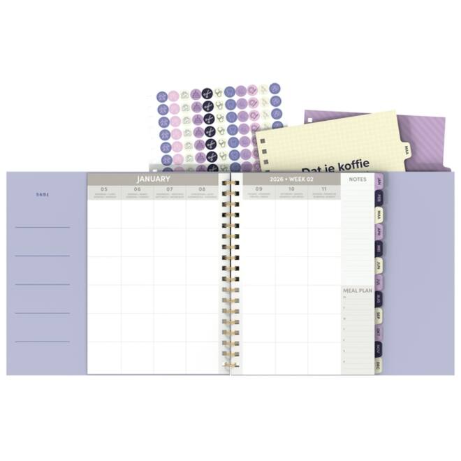 Familieagenda 2026 Lannoo 180x240 Mama Baas 7dagen/2pagina's