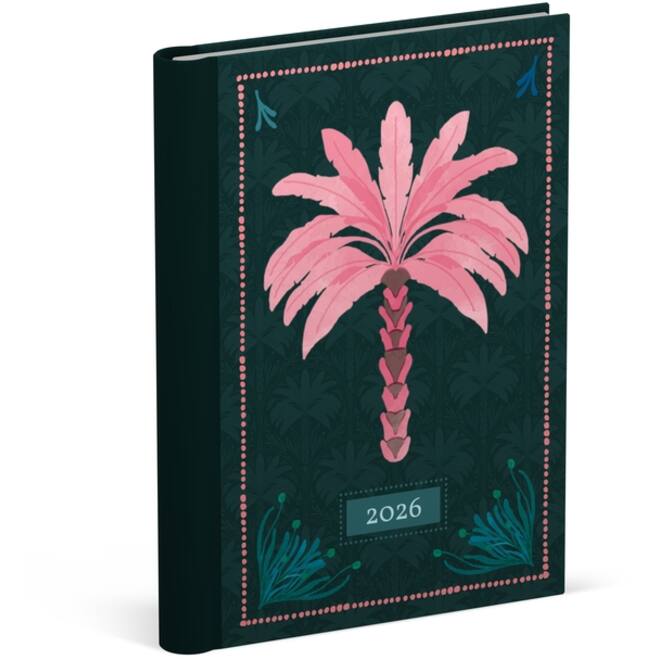 Agenda 2026 Lannoo 120x160 Exotic palms 7dagen/2pagina's zwart