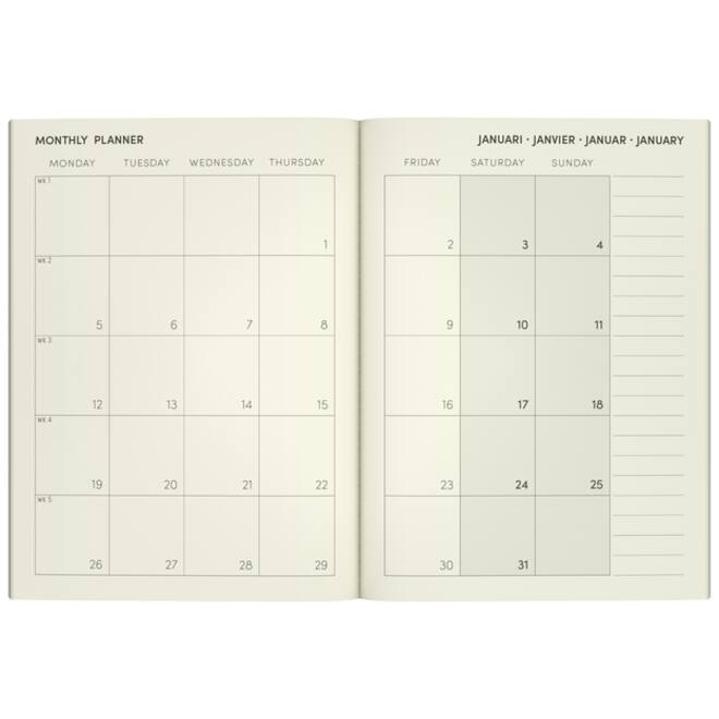 Agenda 2026 Lannoo 110x150 Gradient 7dagen/2pagina's