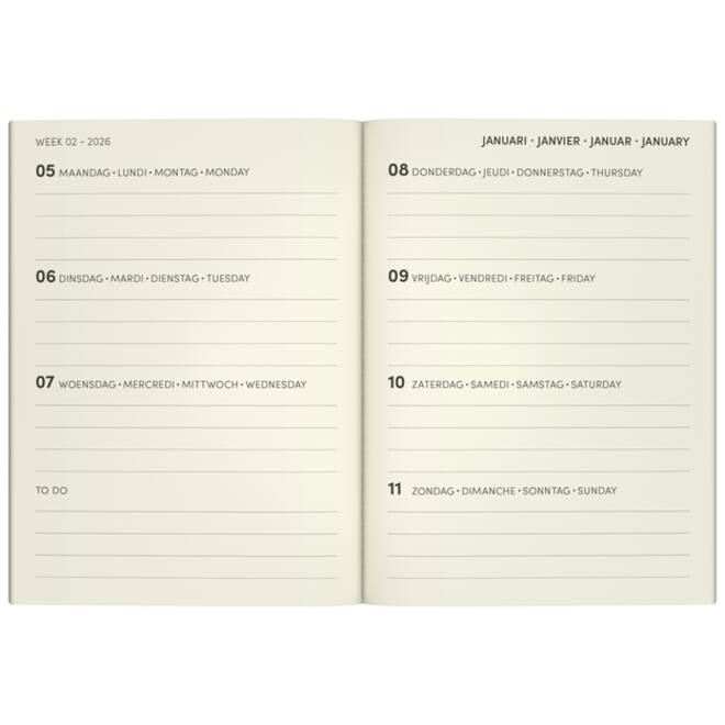 Agenda 2026 Lannoo 110x150 Peanuts 7dagen/2pagina's