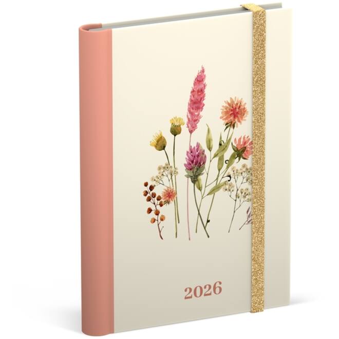 Agenda 2026 Lannoo 120x160 Flowers bouquet 7dagen/2pagina's wit